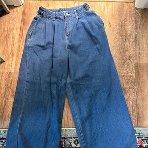 Sovere High-Waisted Trouser Wide-Leg Jeans | Size L